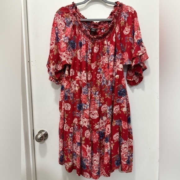 Angie off The Shoulder Floral Dress Sz 2X - Picture 1 of 4